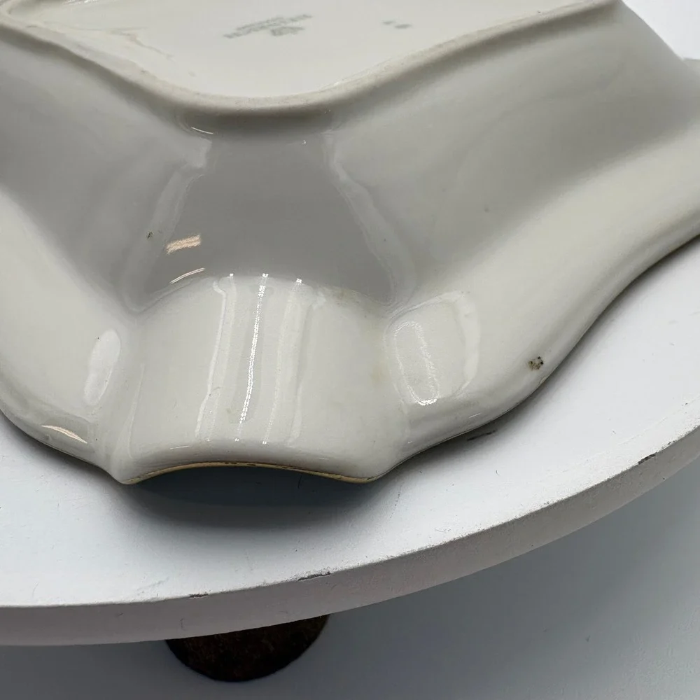 Heinrich Germany Asbach Urallt Ceramic Ashtray Gold Trim‎ Vintage